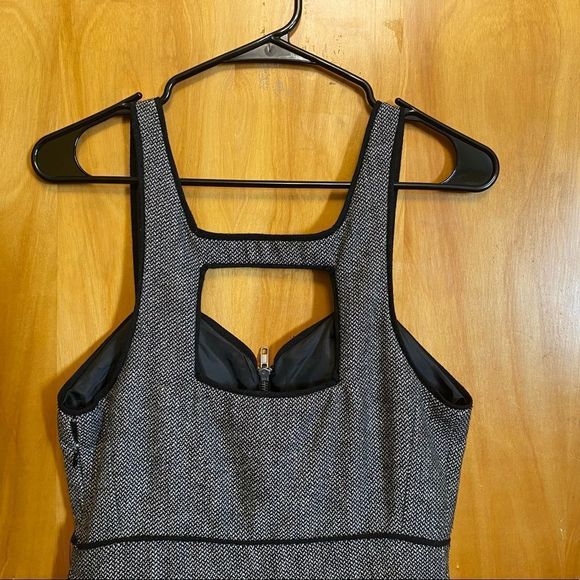 KIMCHI Blue Black and White Tweed Dress Size 4 - Picture 8 of 13